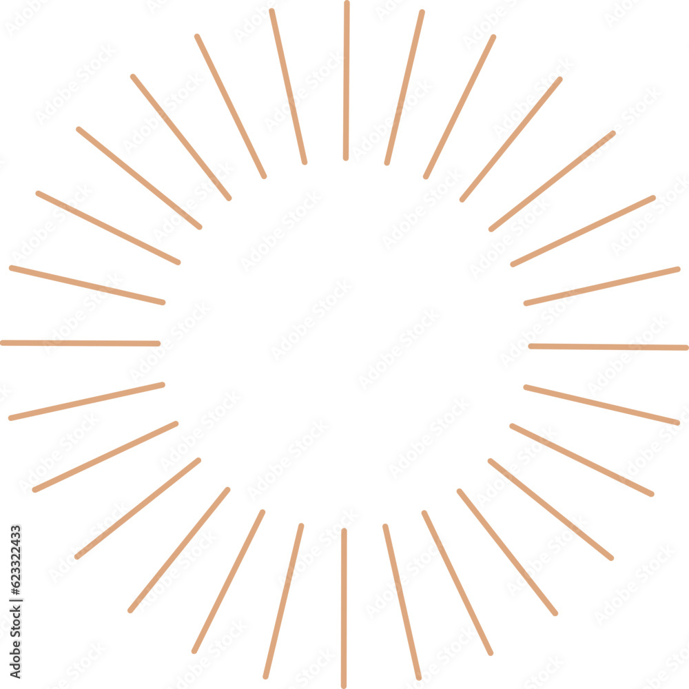 Linear Boho Aesthetic Sun Icon Linear Boho Aesthetic Sun Icon