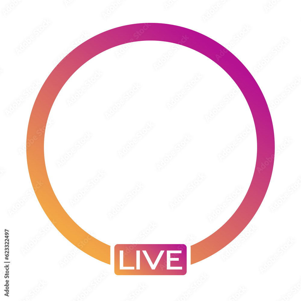 Social media avatar user frame. Live video streaming. Social media avatar user frame. Live video streaming.