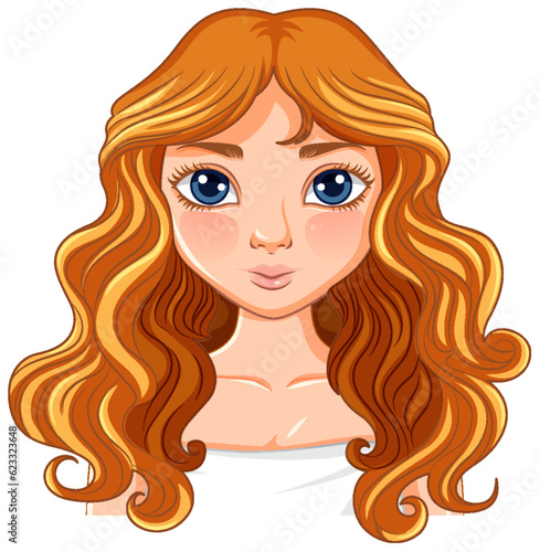 Beautiful woman portrait isolated