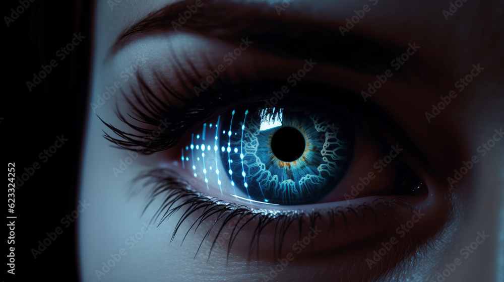 Fototapeta premium biometric data concept illustration