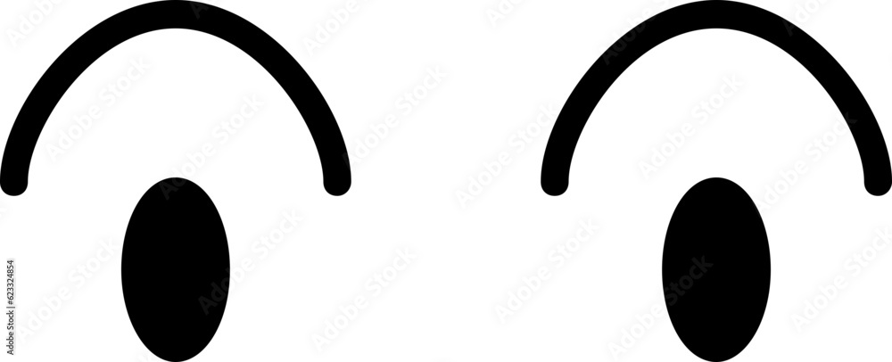 Eye line icon. Eye icon simple style. Eye line icon. Eye icon simple style.