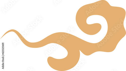 Abstract stylized Chinese cloud