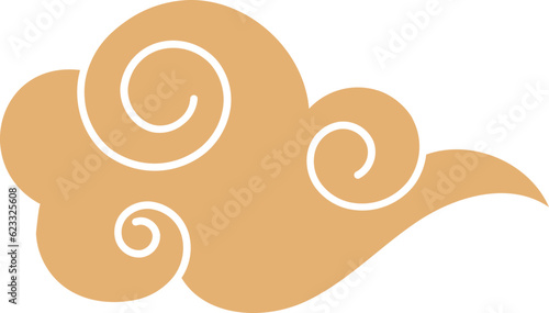 Abstract stylized Chinese cloud