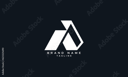 AIP, AI, IA, AP, PA, Abstract initial monogram letter alphabet logo design