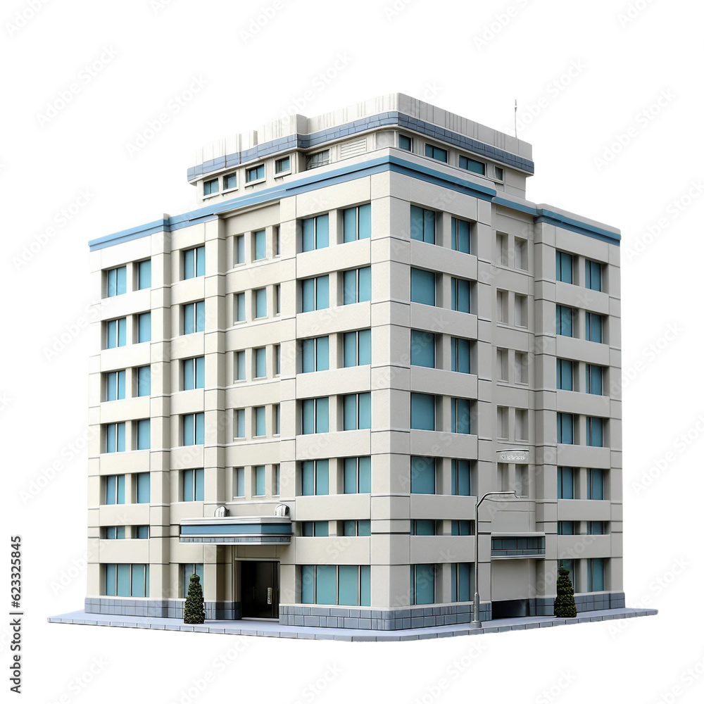 A building. isolated object, transparent background A building. isolated object, transparent background
