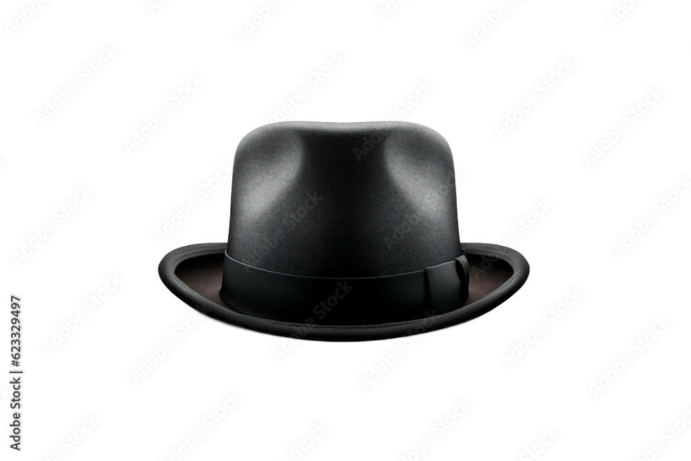 Bowler hat. isolated object, transparent background Bowler hat. isolated object, transparent background