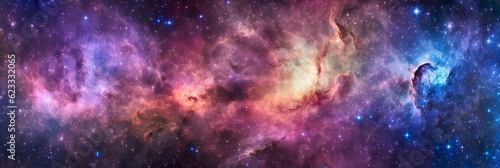 image of an expanding universe. shot from far away with many colours  beautiful  AI Generative