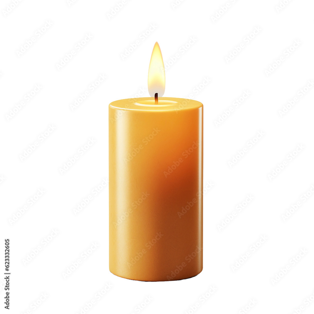 Candle. isolated object, transparent background Candle. isolated object, transparent background