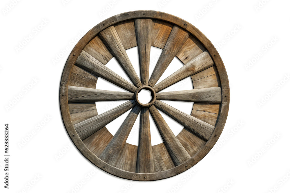 Cartwheel. isolated object, transparent background Cartwheel. isolated object, transparent background
