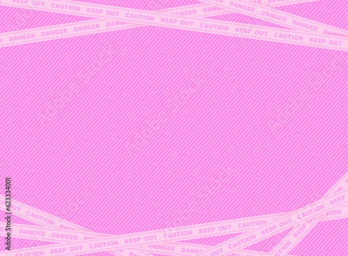 keep out caution 立ち入り禁止テープの可愛いフレーム