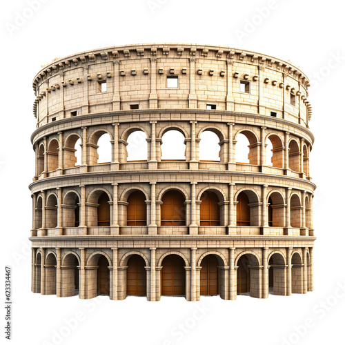 Foto Coliseum. isolated object, transparent background