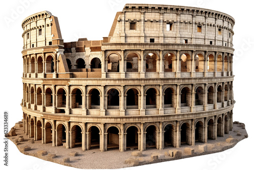 Fotobehang Colosseum Rome. isolated object