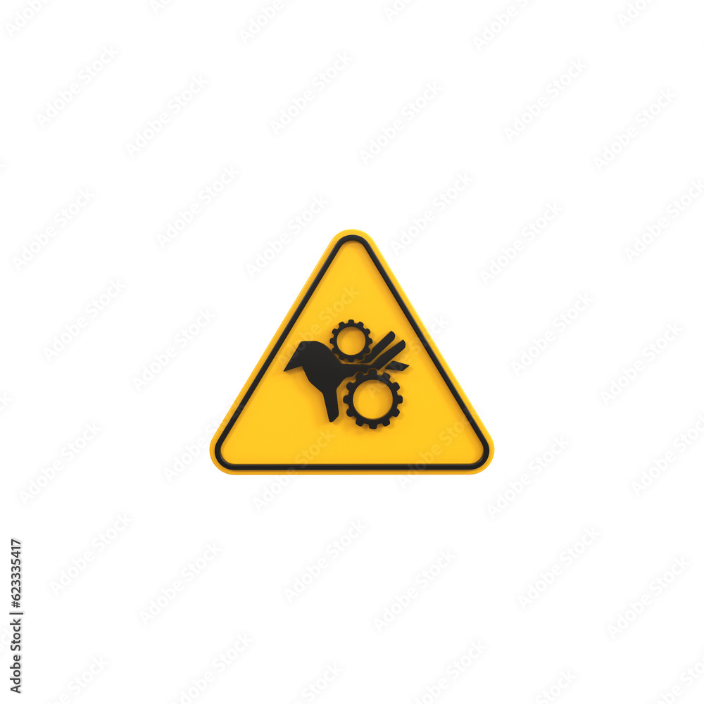 Alert or Warning signs 3d rendering of alert isolated on a transparent background Alert or Warning signs 3d rendering of alert isolated on a transparent background