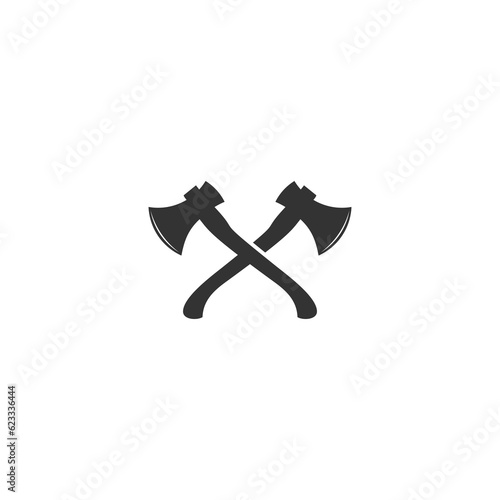 axe vector in white background