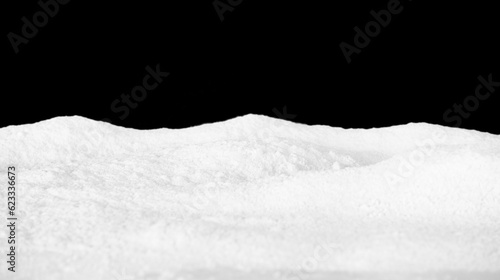 Fotografie Abstract white snow landscape isolated