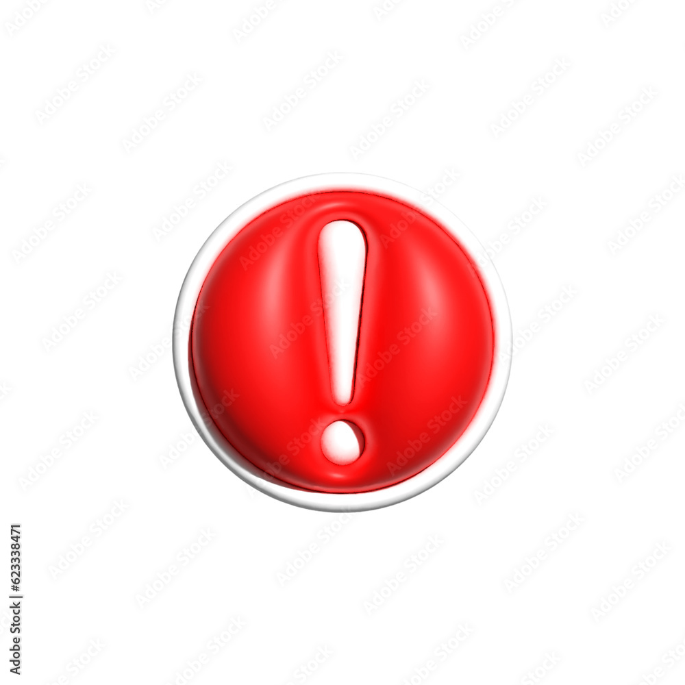 Alert or Warning signs 3d rendering of alert isolated on a transparent background
Alert or Warning signs 3d rendering of alert isolated on a transparent background