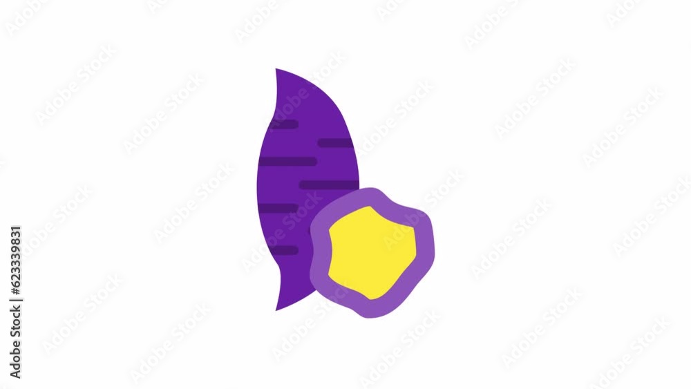 Sweet Potato, Fruits animated icon on transparent background.
Sweet Potato, Fruits animated icon on transparent background.