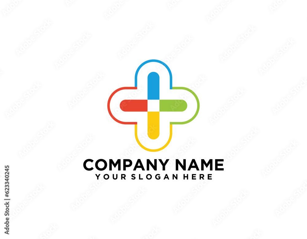 Cross plus medical logo icon design template elements Cross plus medical logo icon design template elements