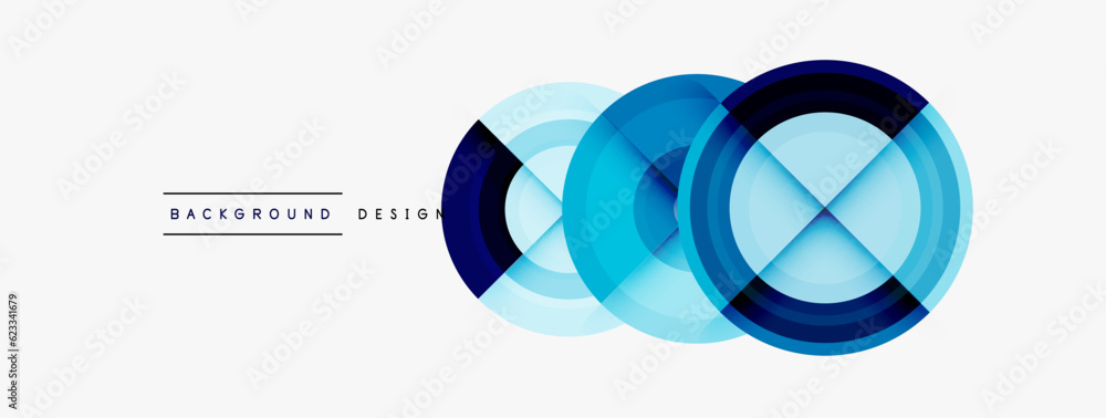 Creative circle geometric abstract background Creative circle geometric abstract background