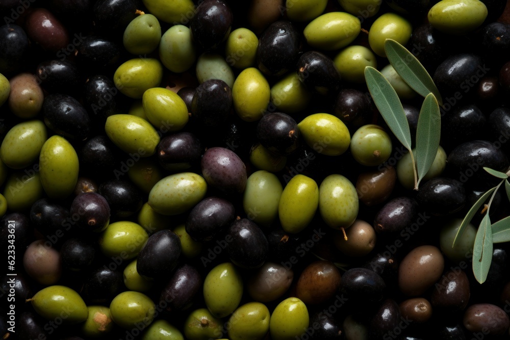 Olive fresh organic background. Generate Ai Olive fresh organic background. Generate Ai