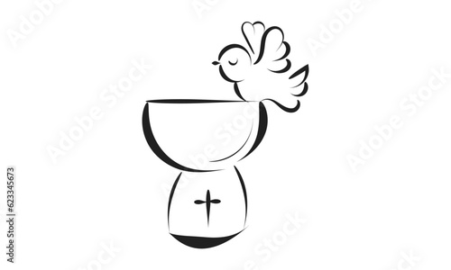 Billede på lærred Catholic Baptism