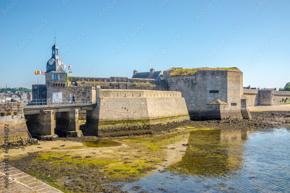 View at the Fortress in Concarneau town, France