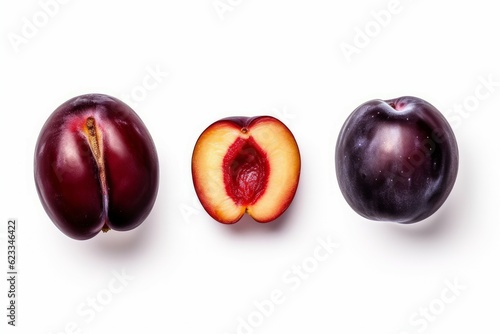 Ripe plum organic. Generate Ai