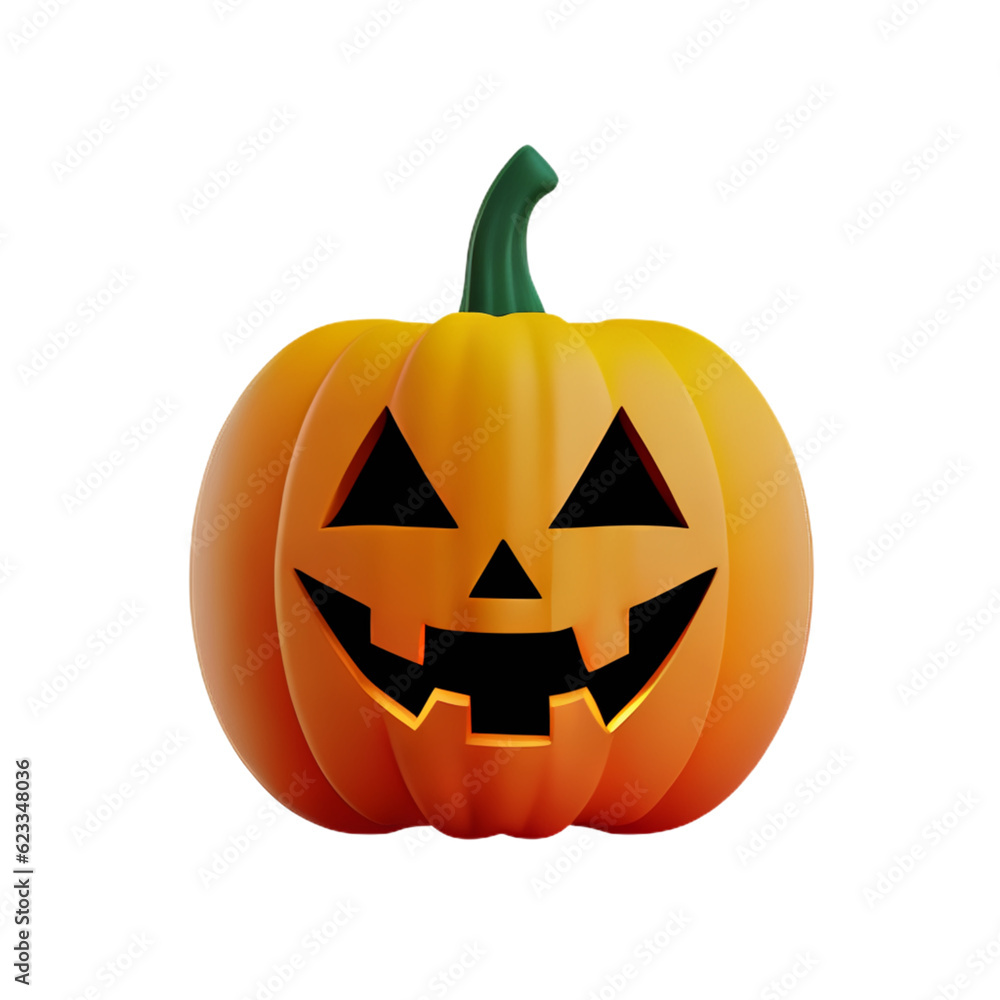 Funny Pumpkin cartoon for halloween Flying pumpkin plastic cartoon low poly 3d icon on white background Funny Pumpkin cartoon for halloween Flying pumpkin plastic cartoon low poly 3d icon on white background