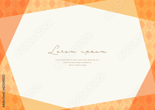 Argyle plaid card design