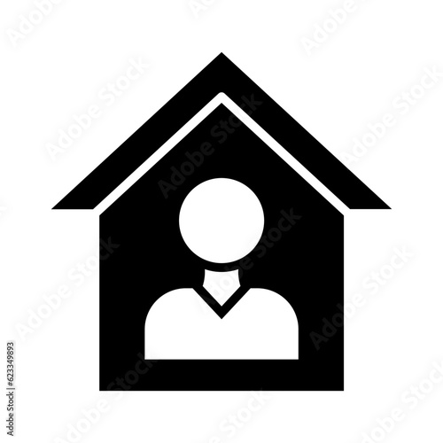 Orphanage Glyph Icon Design