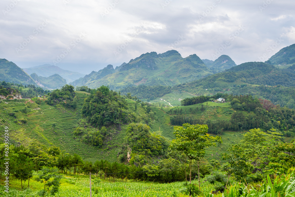 panoramic view of ha giang loop, vietnam