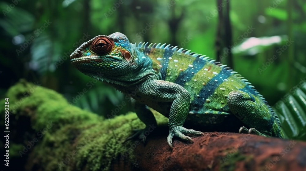green lizard on a tree HD 8K wallpaper Stock Photographic Image green lizard on a tree HD 8K wallpaper Stock Photographic Image