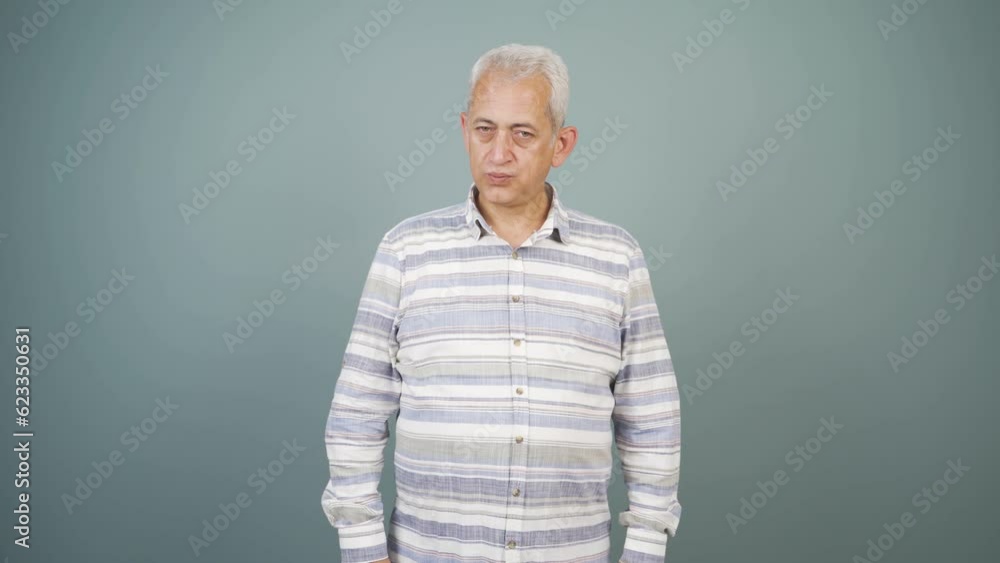 The man who sighs and puffs out of boredom. The man who sighs and puffs out of boredom.