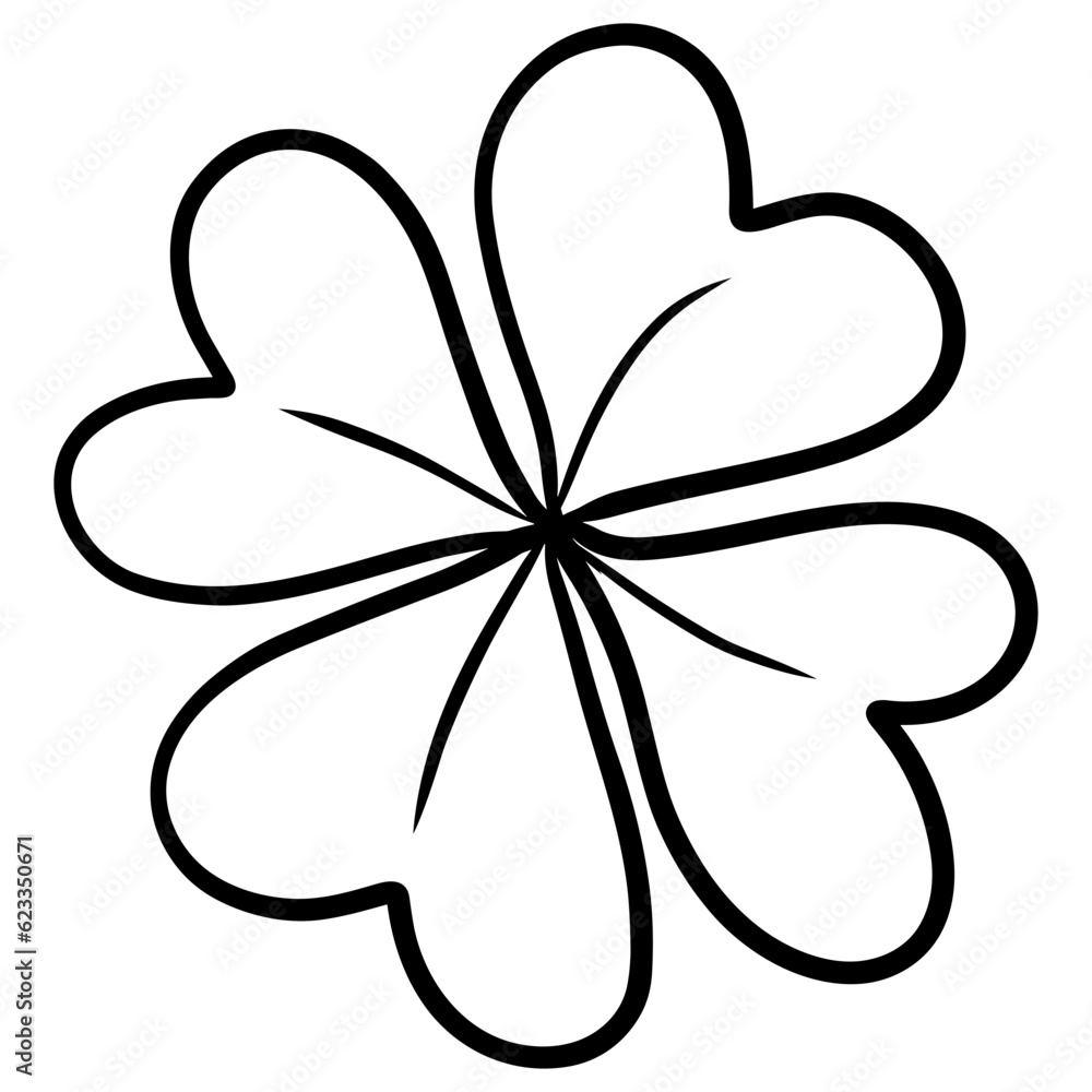 four leaf clover isolated