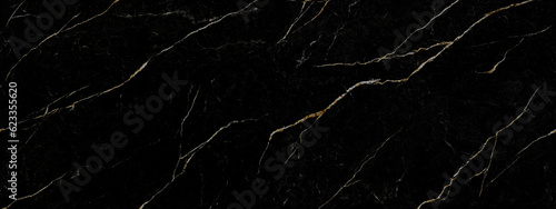Black Marble with Golden Veins, Natural Texture Background with High Resolution, Granite Slab Stone, High Gloss Ceramic Tile, Horizontal Full Size Carpet, Creative Vein like Cumulonimbus Lightning