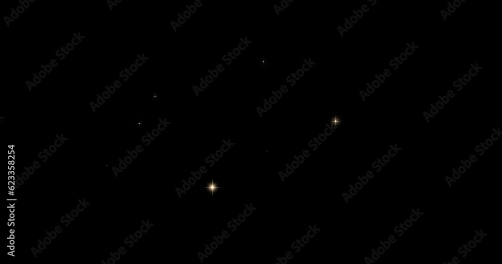 中央から金色の星のパーティクルが輝きながら広がっていくアニメーション素材(黒背景) 星 銀河 輝き 中央から金色の星のパーティクルが輝きながら広がっていくアニメーション素材(黒背景) 星 銀河 輝き