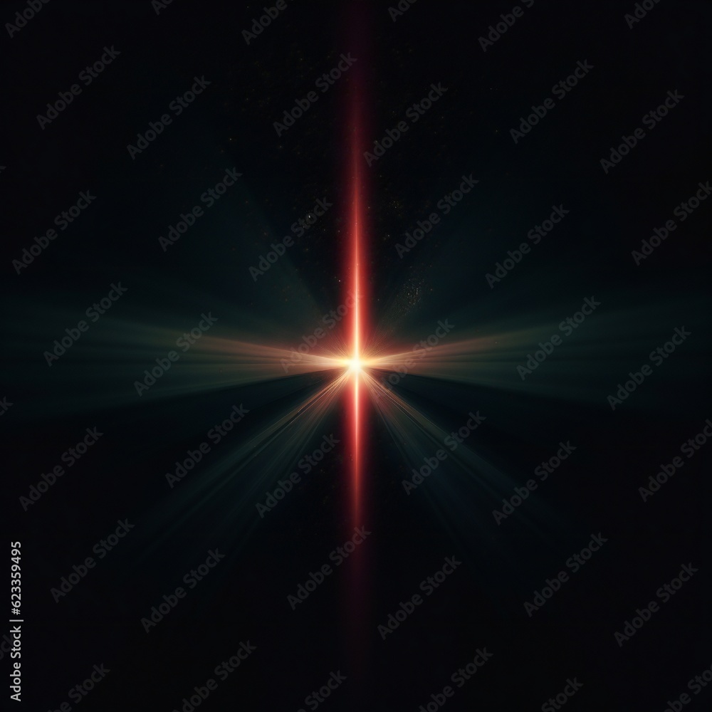 Lens flare design element on black background Generative AI Lens flare design element on black background Generative AI