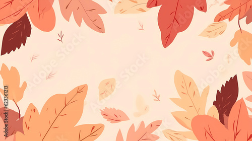 Wallpaper Mural Hand-painted cartoon autumn style background material
 Torontodigital.ca