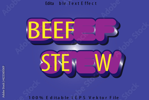 Beef Stew Editable Text Effect