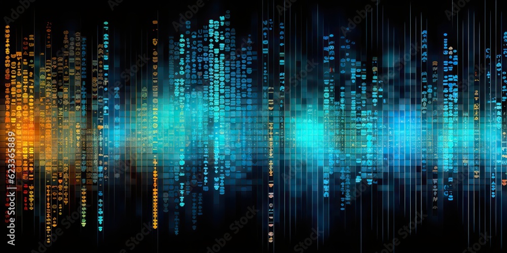 AI Generated. AI Generative. Data science coding programming work business technology abstract background monitor process. Graphic Art AI Generated. AI Generative. Data science coding programming work business technology abstract background monitor process. Graphic Art