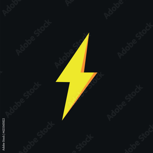 Thunder and bolt lighting elements. Flash icons set. Elestric blitz. Vector thunderbolt on white background