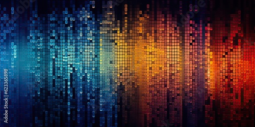 Wallpaper Mural AI Generated. AI Generative. Data science coding programming work business technology abstract background monitor process. Graphic Art Torontodigital.ca