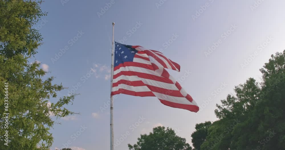 American Flag Flapping in the wind American Flag Flapping in the wind