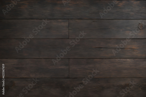 Grunge wood pattern texture background, wooden planks. Dark wood wall texture with natural pattern for background. Generative AI.