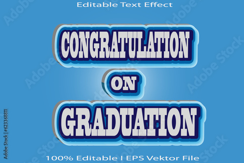 Congratulation On Graduation Editable Text Effect