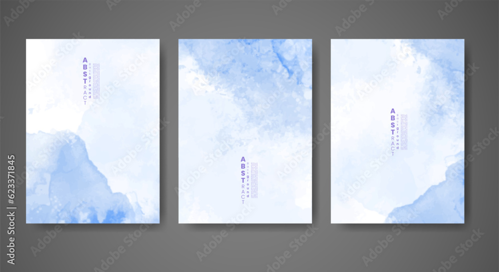 Cover template with watercolor background. Design for your cover, date, postcard, banner, logo.