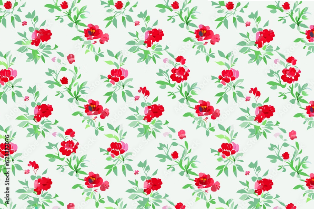 Flower bouquet design Seamless pattern background. Generative AI illustration. Flower bouquet design Seamless pattern background. Generative AI illustration.