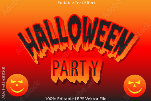Halloween Party Editable Text Effect