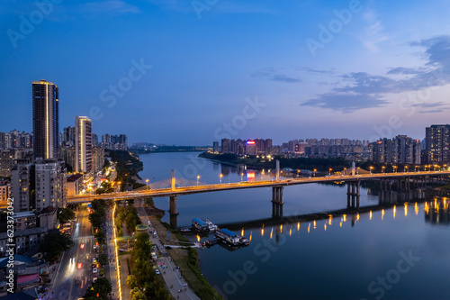 China Zhuzhou city night view