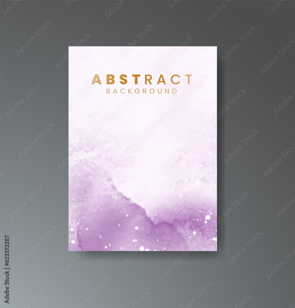 Cover template with watercolor background. Design for your cover, date, postcard, banner, logo.